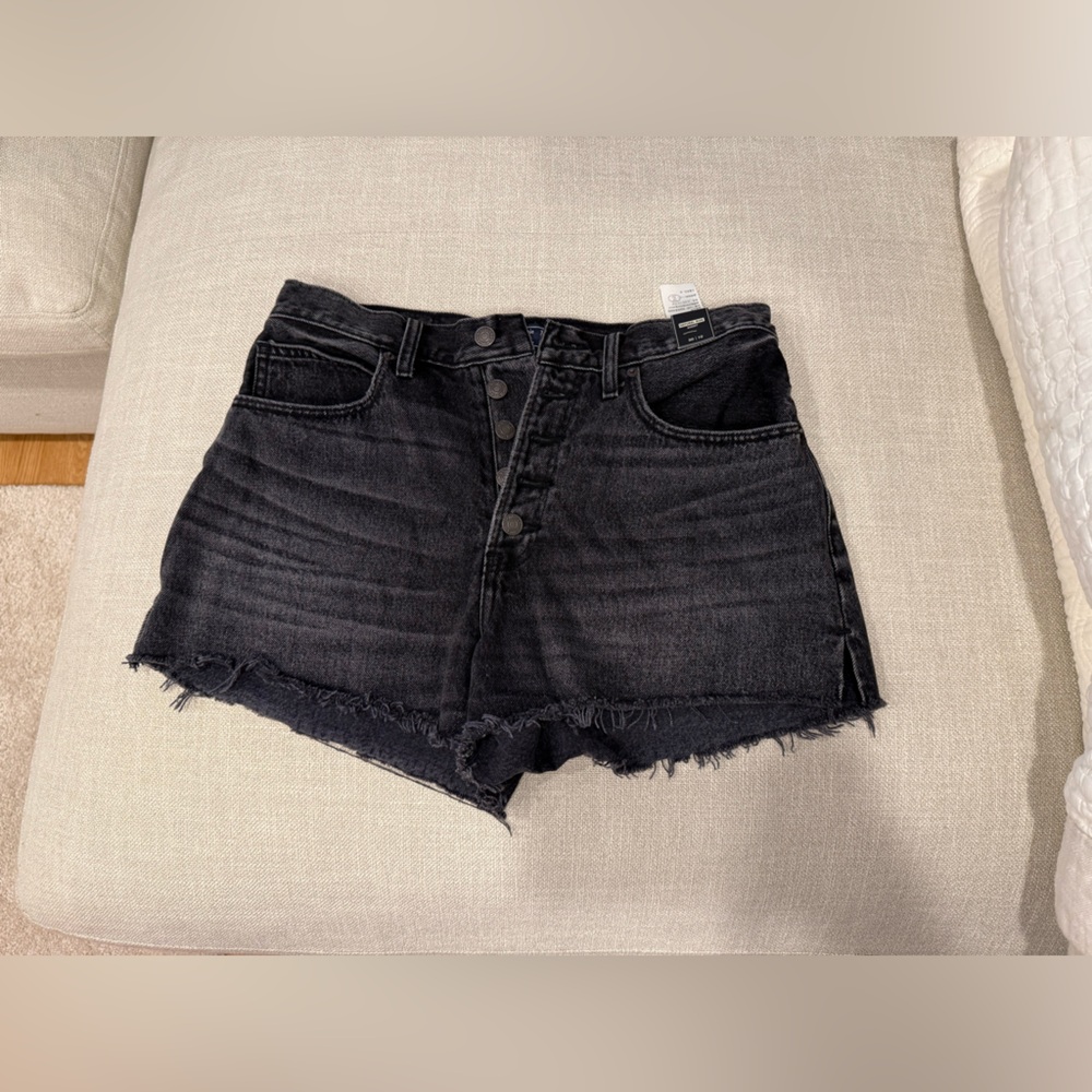 NWT Abercrombie & Fitch Black Denim Women's Shorts